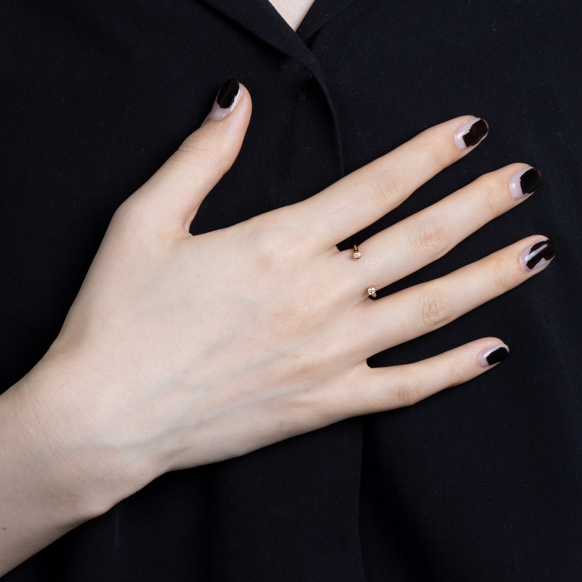 受注予約】DROSERA ダイヤモンド カフ リング