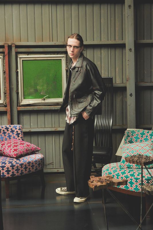 D POCKET AGING LEATHER JACKET -BLACK- | IN ONLINE STORE