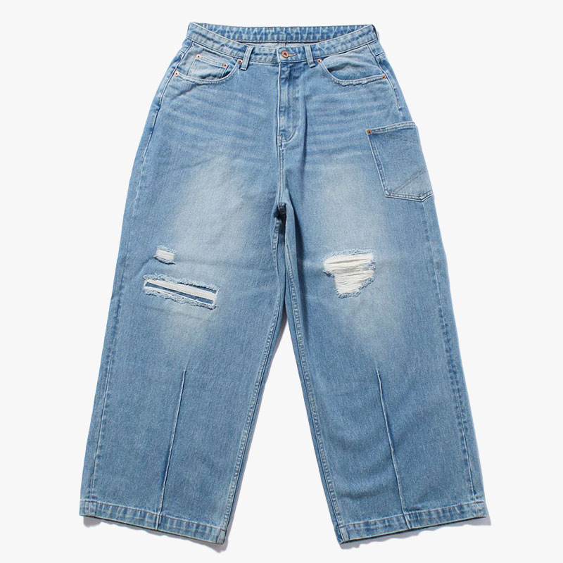 SUPER WIDE DAMAGE DENIM PANTS -3.COLOR- | IN ONLINE STORE
