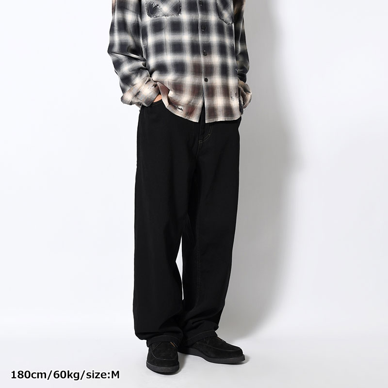 BIG BOY PANTS -BLACK/DARK OLIVE- | IN ONLINE STORE