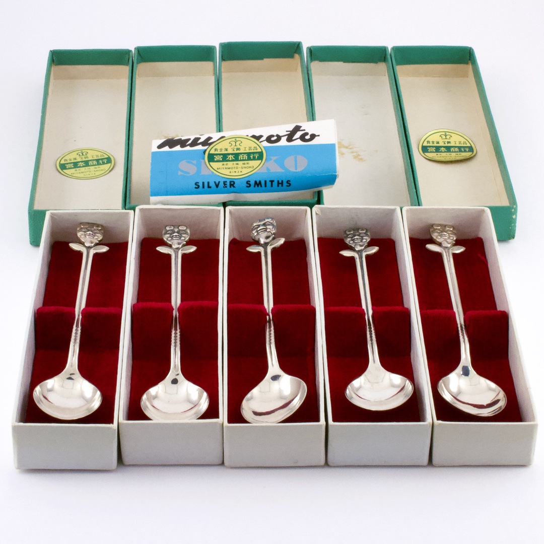 宮本商行 銀製スプーン 我孫子ゴルフ倶楽部 5本セット - いずみ洋行の