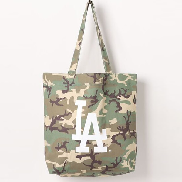 MLB ロサンゼルス・ドジャース キャンバストート カモフラージュ(青