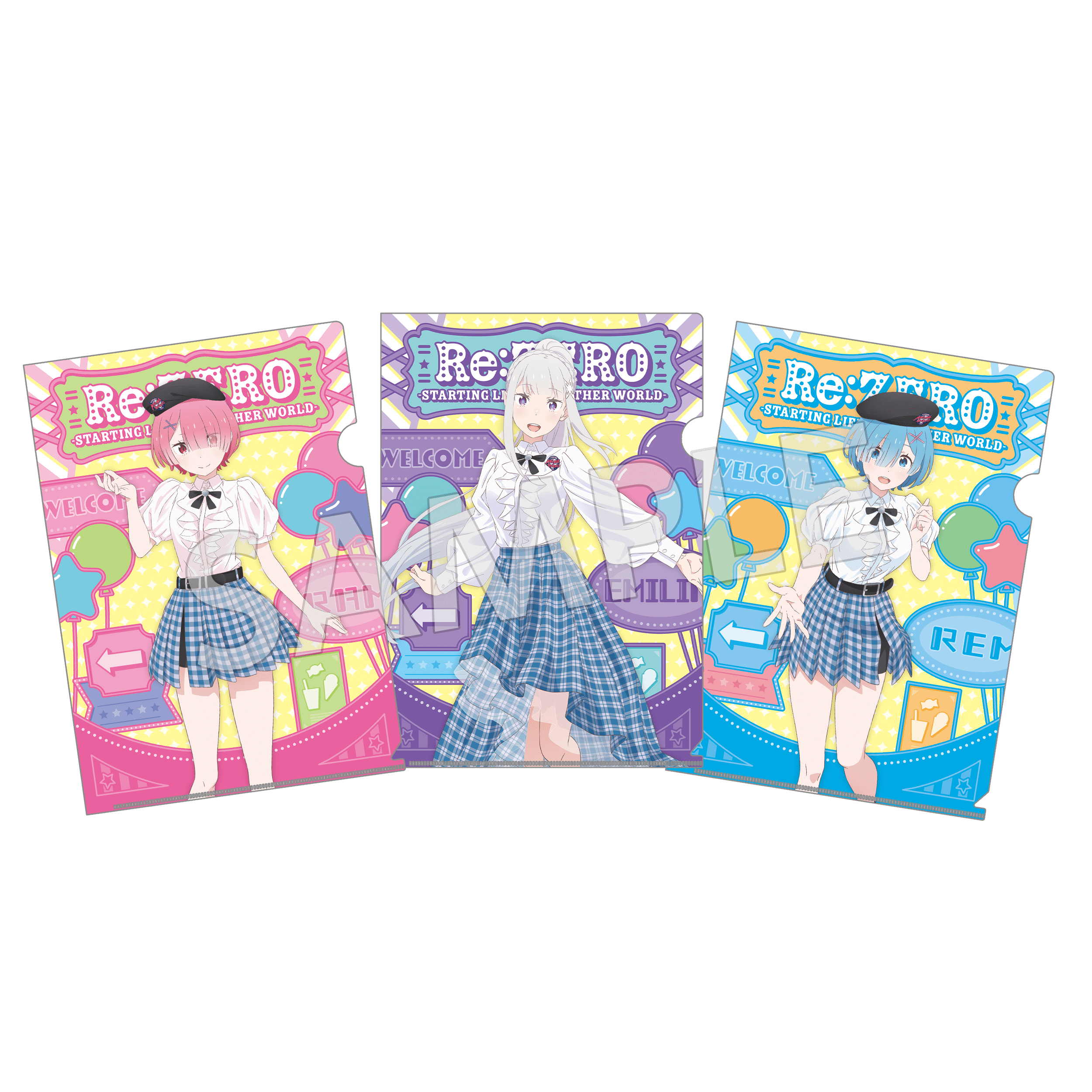 Re:ゼロから始める異世界生活」クリアファイルセット