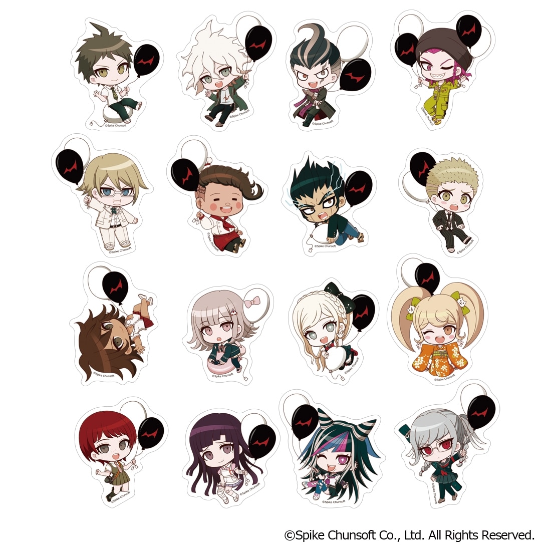 スーパーダンガンロンパ2 ちびキャラステッカーセット: グッズ・文具