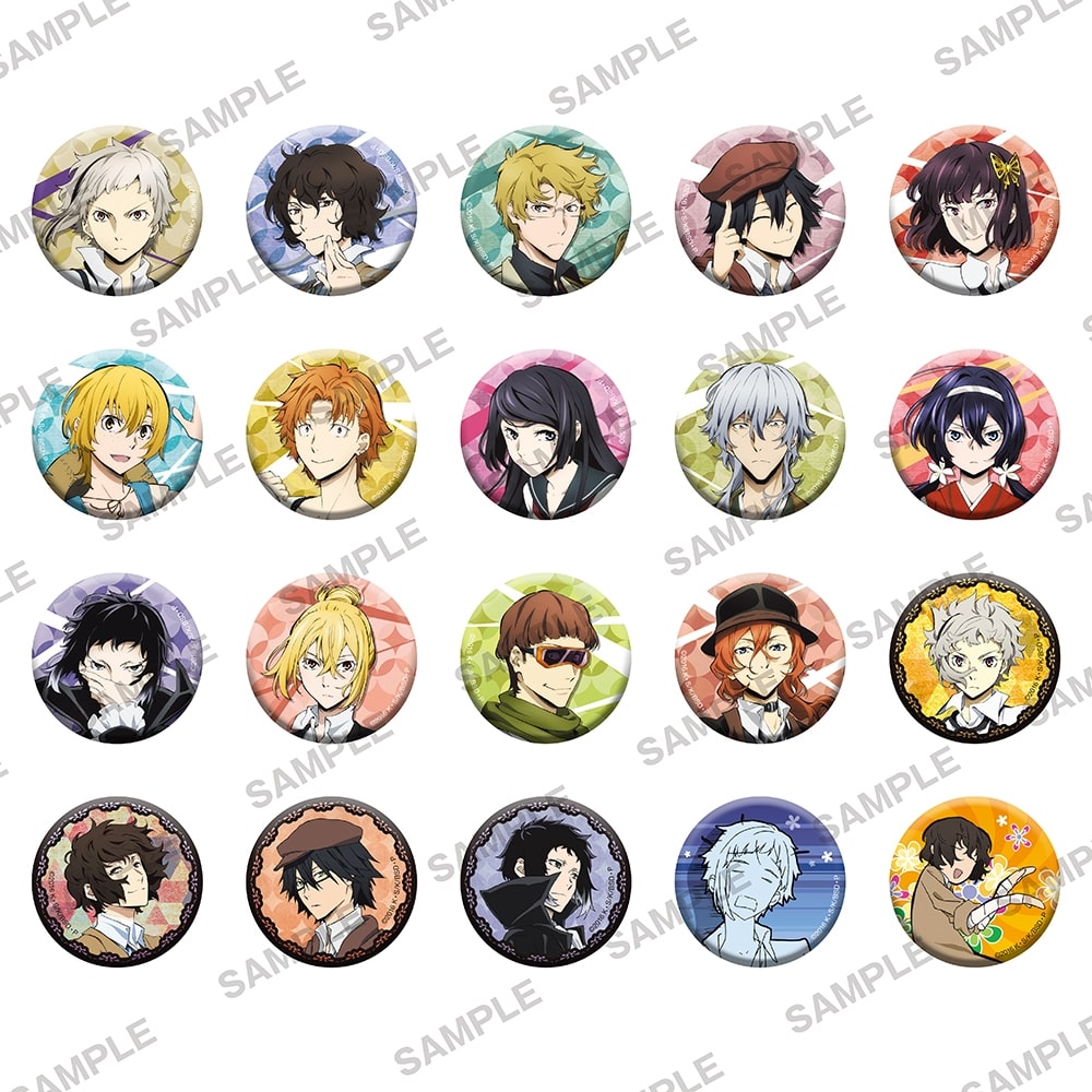 文豪ストレイドッグス,缶バッジ,文豪,中島敦,太宰治,国木田独歩,江戸川