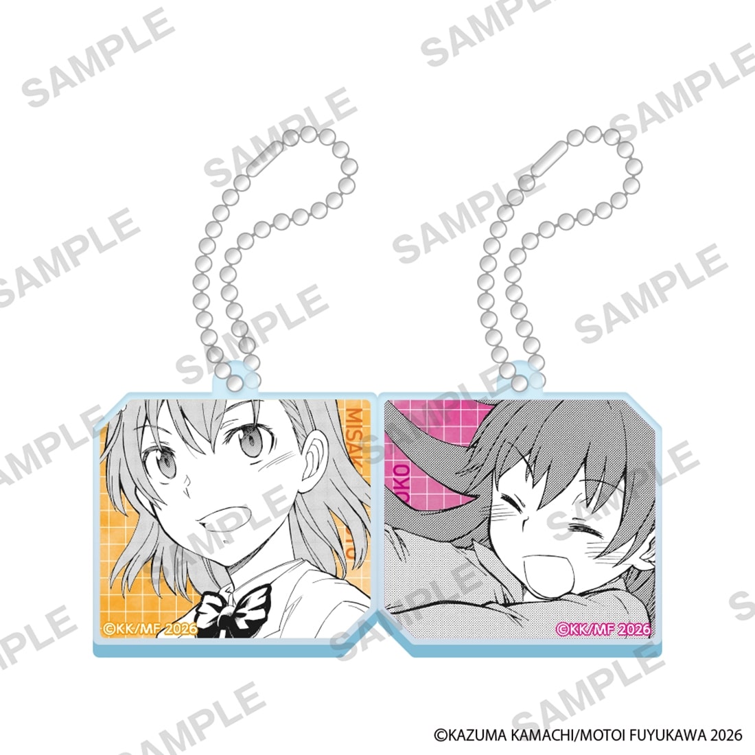 コミック「とある科学の超電磁砲」 アクリルペアキーホルダー 美琴