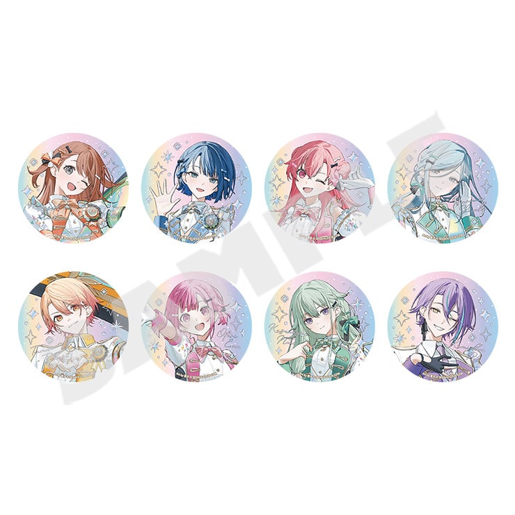 プロジェクトセカイ 5th Anniversary 感謝祭』オーロラ箔押し缶バッジ