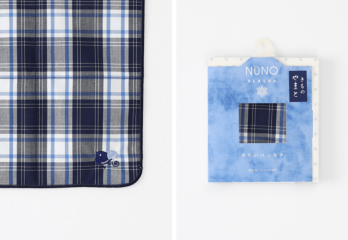 ひんやり冷たい 機能性ハンカチ「NUNO」