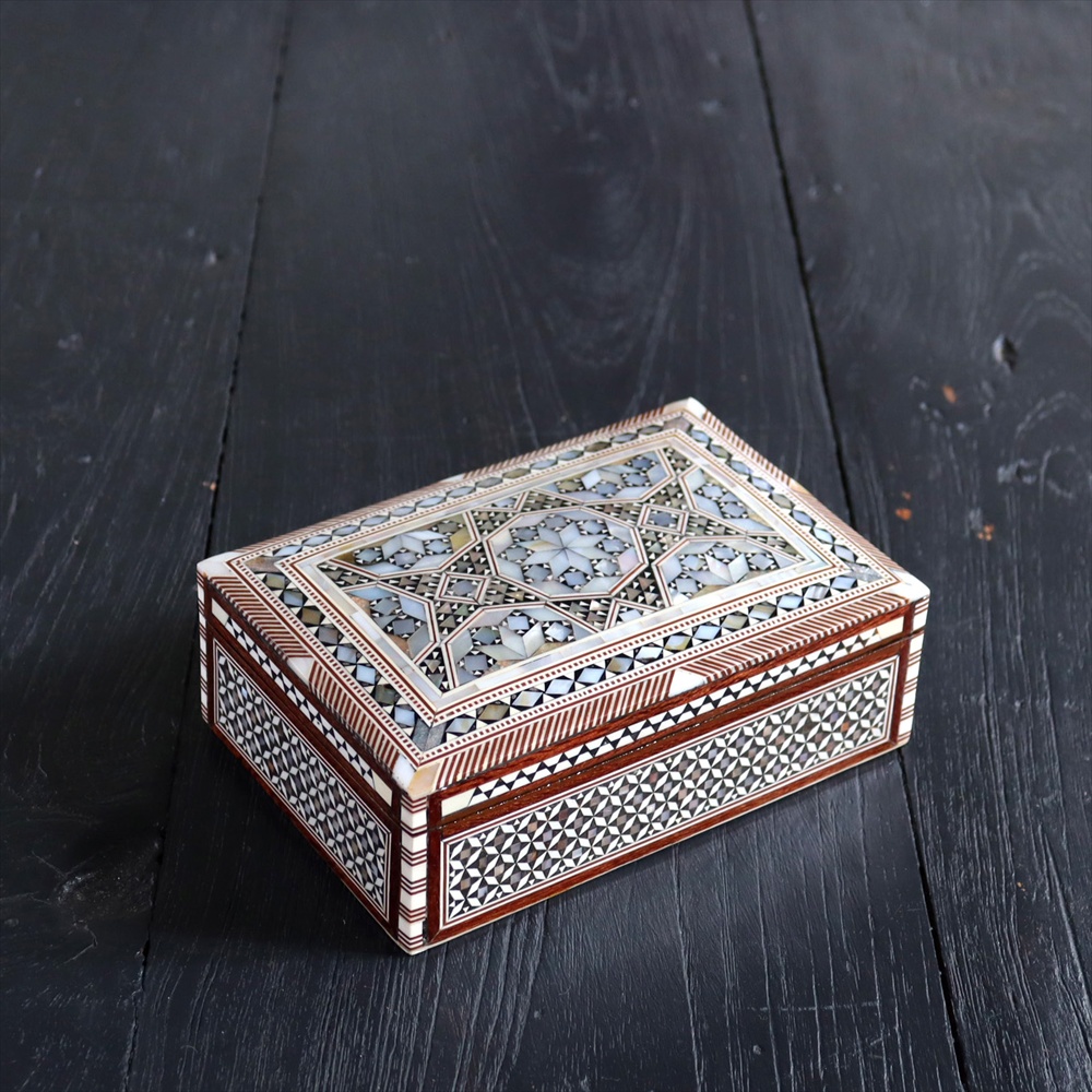 キリムスタイル / エジプト螺鈿のジュエリーボックス Mother of Pearl