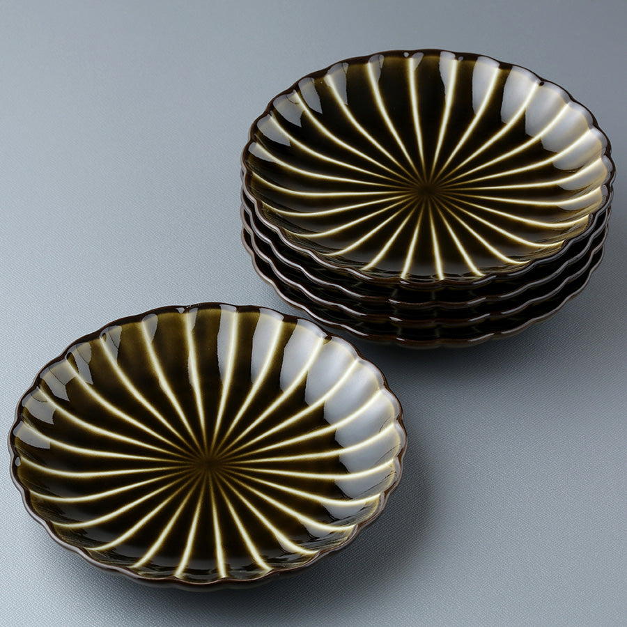 ぎやまん陶 4.5寸皿5枚セット（ギフトBOX入り） – カネコ小兵公式