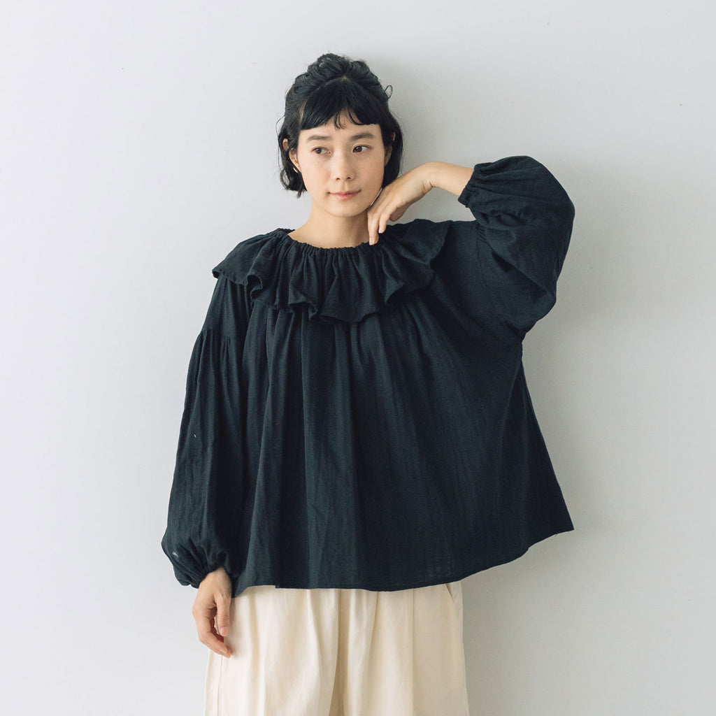pot and tea ガーゼのゴムそで口 ブラウス ｜くらすこと公式オンライン
