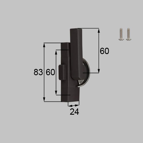 LIXIL・新日軽 クレセント（ロック付/ハンドル60mm） 窓（サッシ）部品