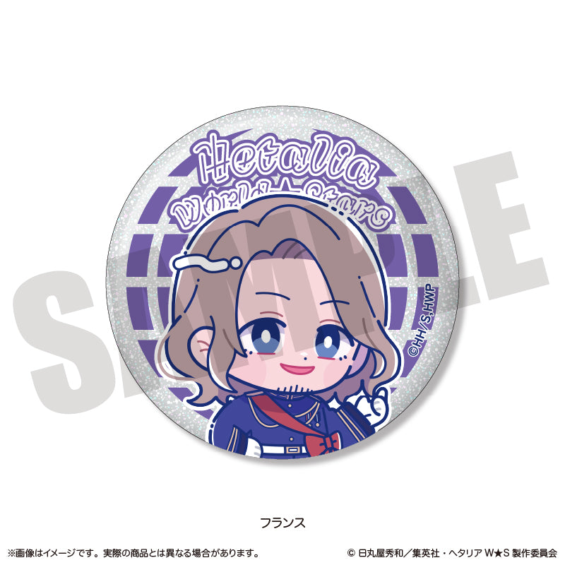 ヘタリア World☆Stars」 にゅ〜とろ ホログラム缶バッジ Vol.2