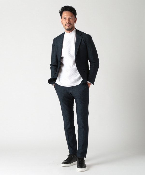 ACTIVE TAILOR】ヒートパフォーマーツイード調プリントジャケット