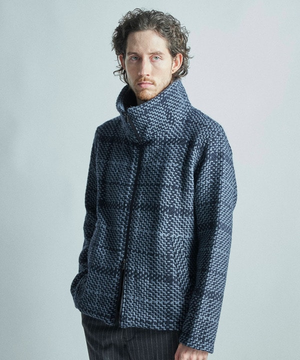 John Branigan/ジョン・ブラニガン】別注チェック柄ニット風ブルゾン