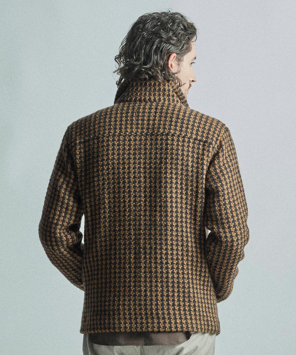 John Branigan/ジョン・ブラニガン】別注チェック柄ニット風ブルゾン