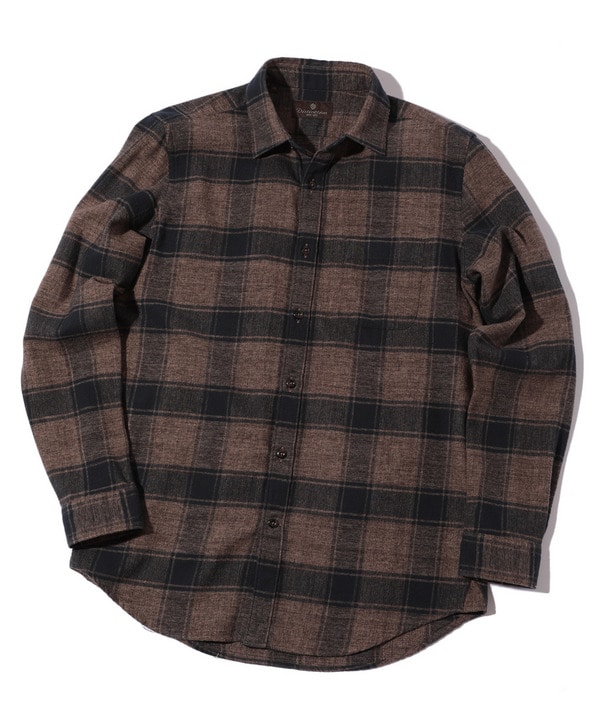 コットンツーディー起毛チェックシャツ｜メンズファッション通販 MEN'S