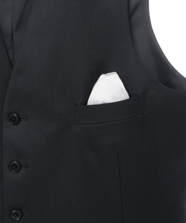 NARROW ブラックベスト/別売りスーツあり｜メンズファッション通販