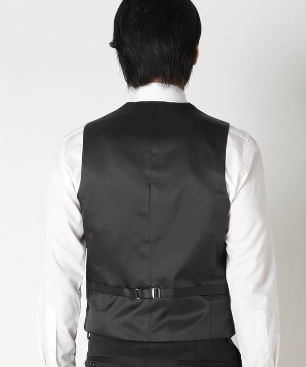 NARROW ブラックベスト/別売りスーツあり｜メンズファッション通販