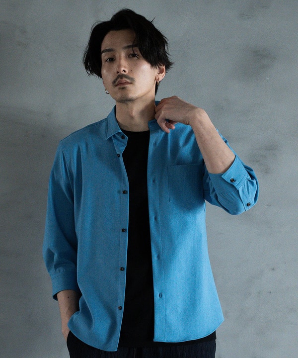 ストレッチカチオン レギュラーカラーシャツ｜メンズファッション通販