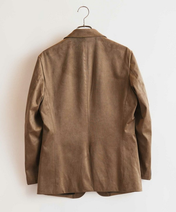 ストレッチフェイクスエードテーラードジャケット｜メンズファッション