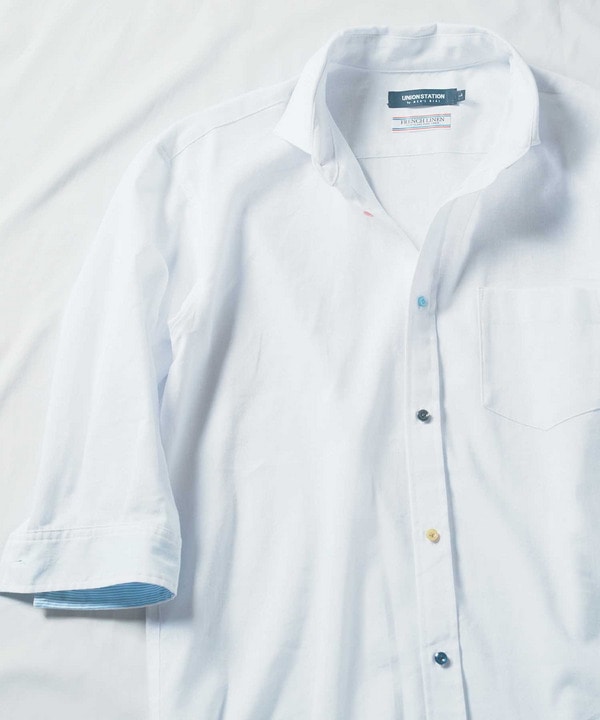 COOLMAX フレンチリネン 7分袖シャツ｜メンズファッション通販 MEN'S
