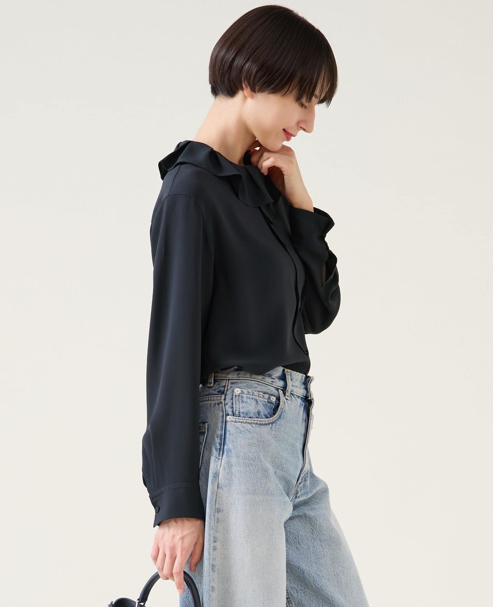 アシンメトリーカラーブラウス｜martinique（マルティニーク）｜商品