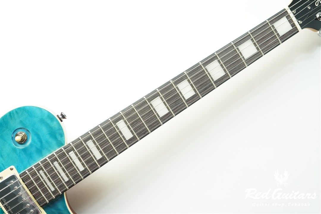 Aria Pro II PE-480 - See-through Emerald Blue | Red Guitars Online