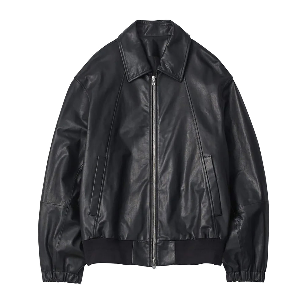 LEATHER ZIP SHORT JACKET – OBLIGE