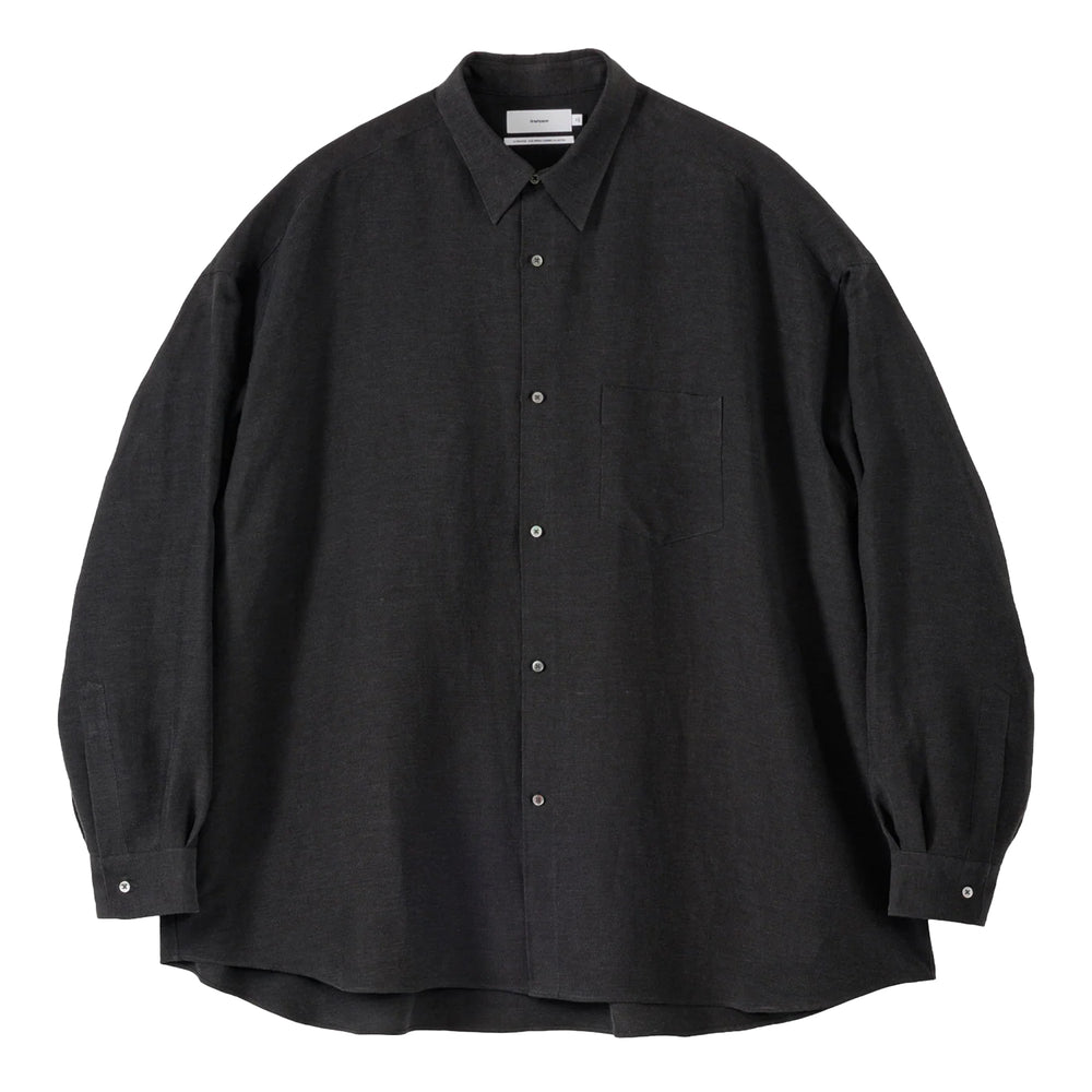 LINEN CUPRO L/S OVERSIZED REGULAR COLLAR SHIRT – OBLIGE