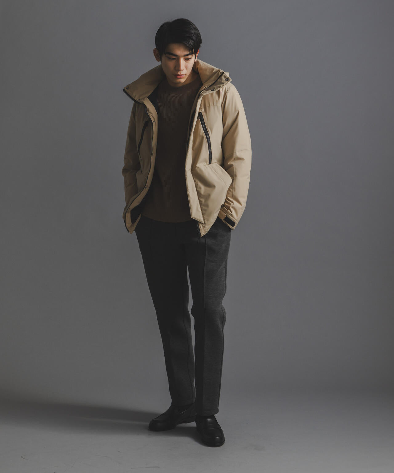 西川ダウン(R)｣ フード デタッチャブル MATSUMI ダウン