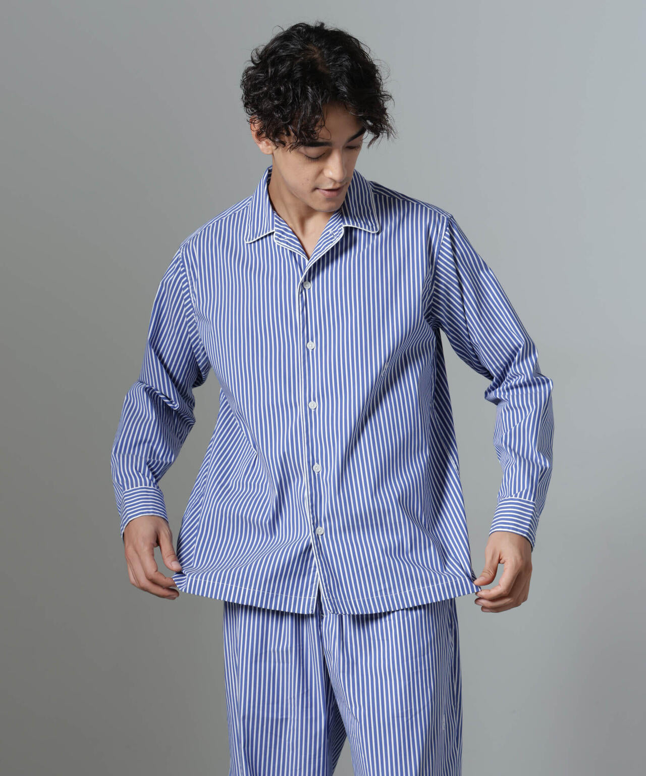 NJ/CLUB(エヌジェークラブ)｣HOMESTOCK ストライプ シャツ