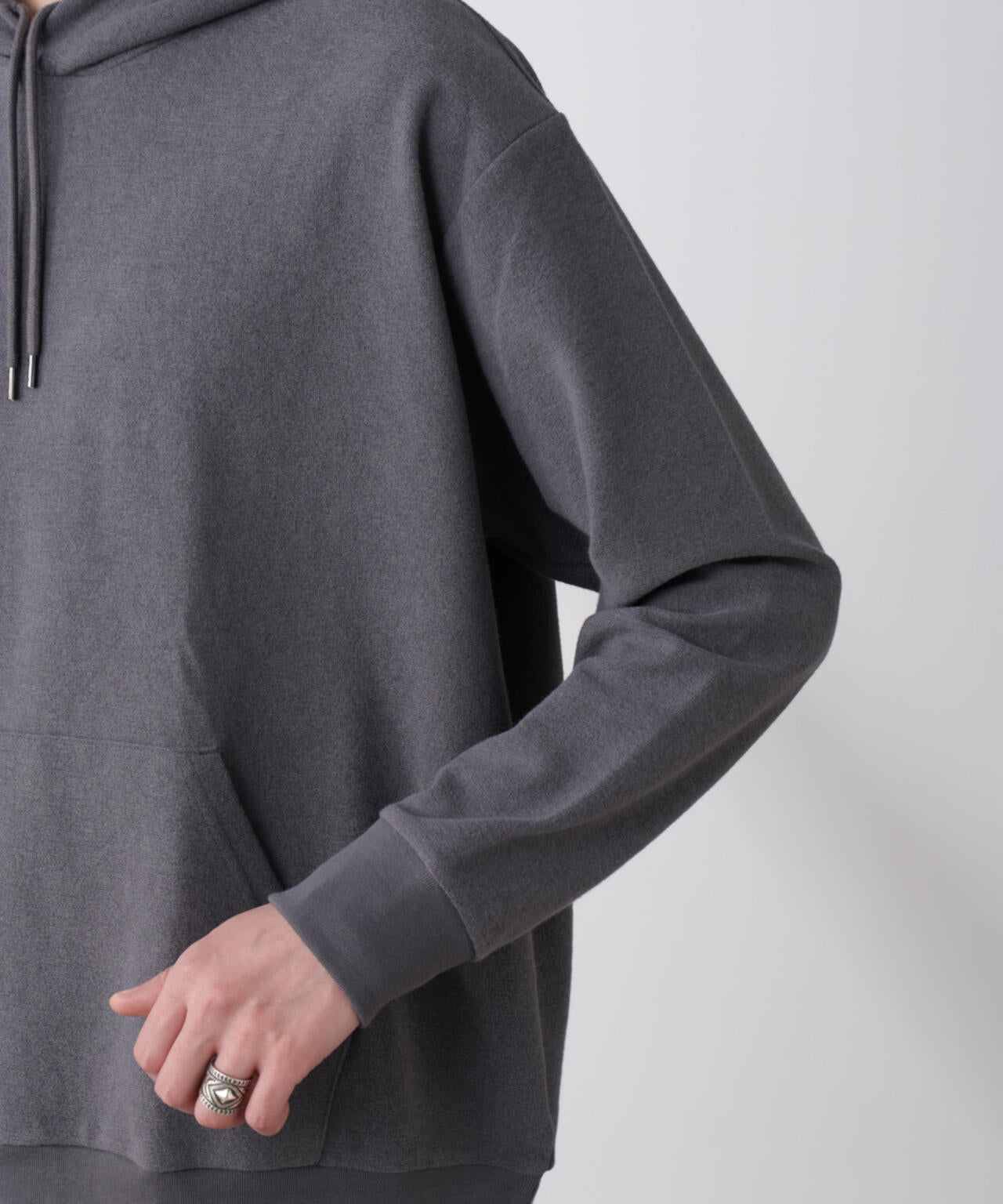 ブークレダンボールプルオーバーパーカー