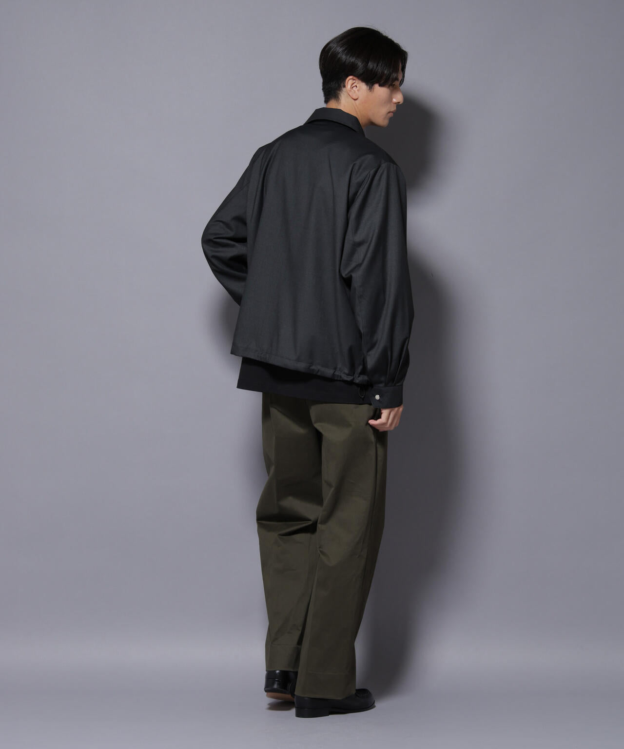 DELEGANTE エアリーサキソニーコーチジャケット