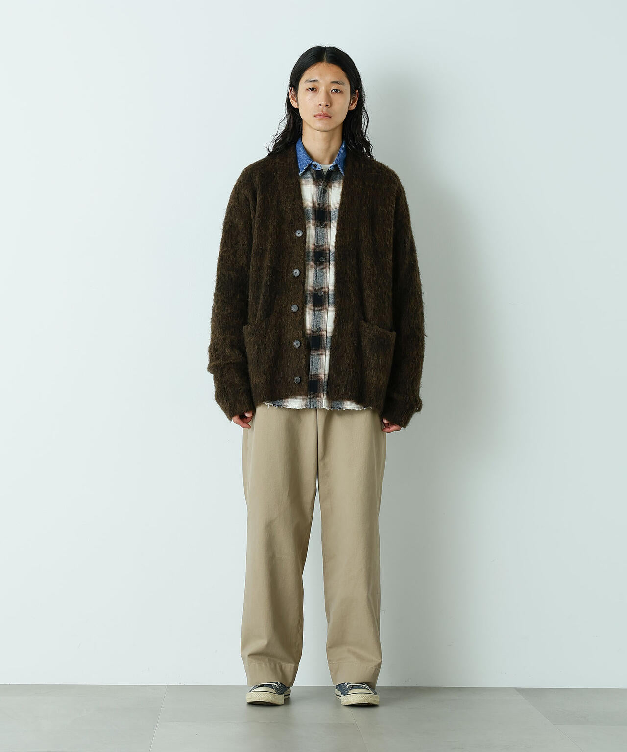 HOTEL PALACE｣ ヴィンテージライクオンブレチェックネルシャツ