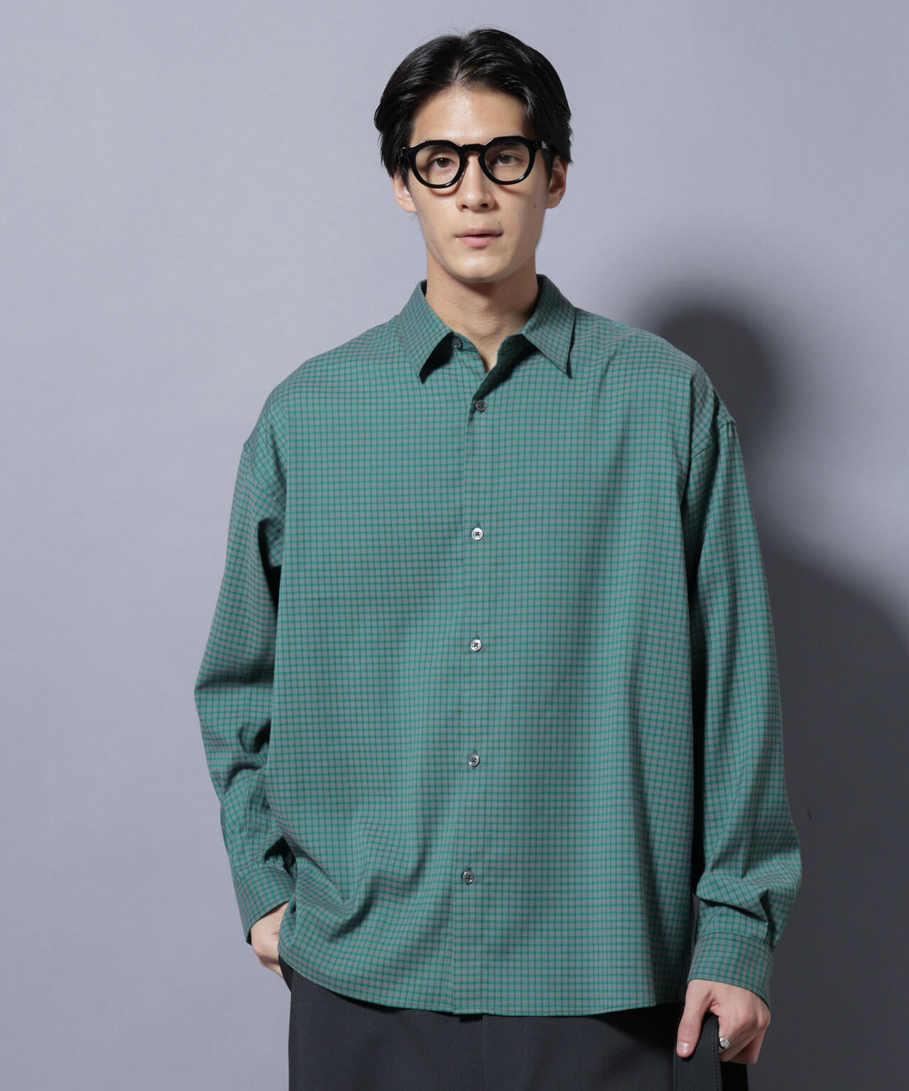 グランパチェックシャツ