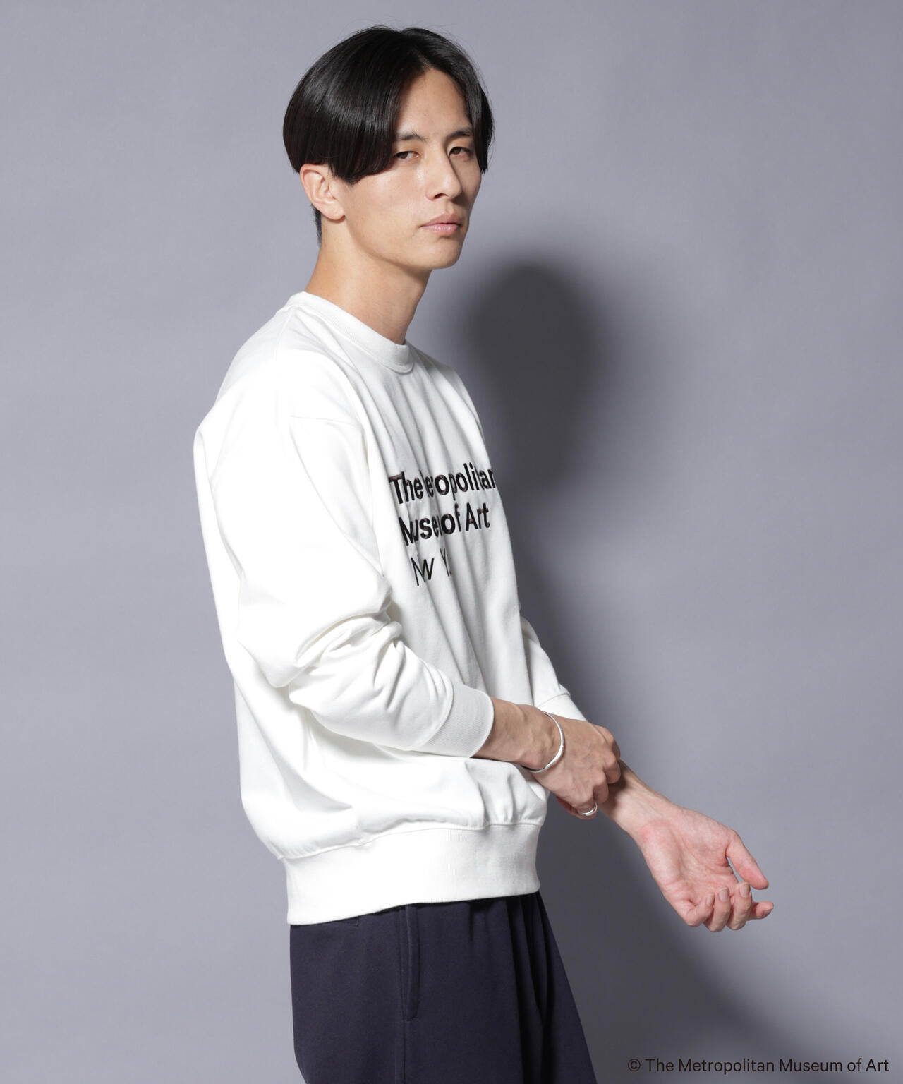 The Met」 リーガルネーム刺繍 スウェット
