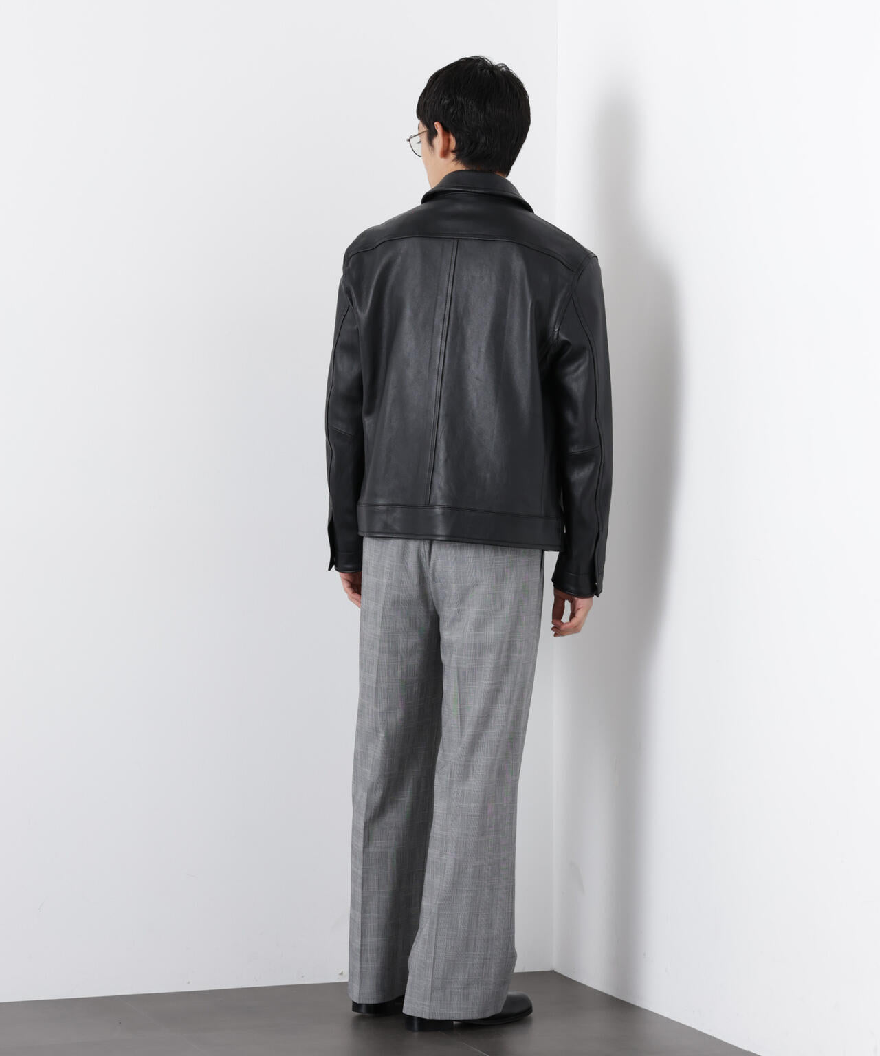 ラムナッパレザーライダースジャケット