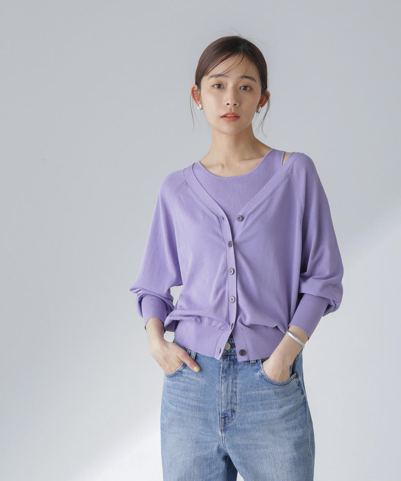 TEKNICO GIZA 前後 2way カーディガン