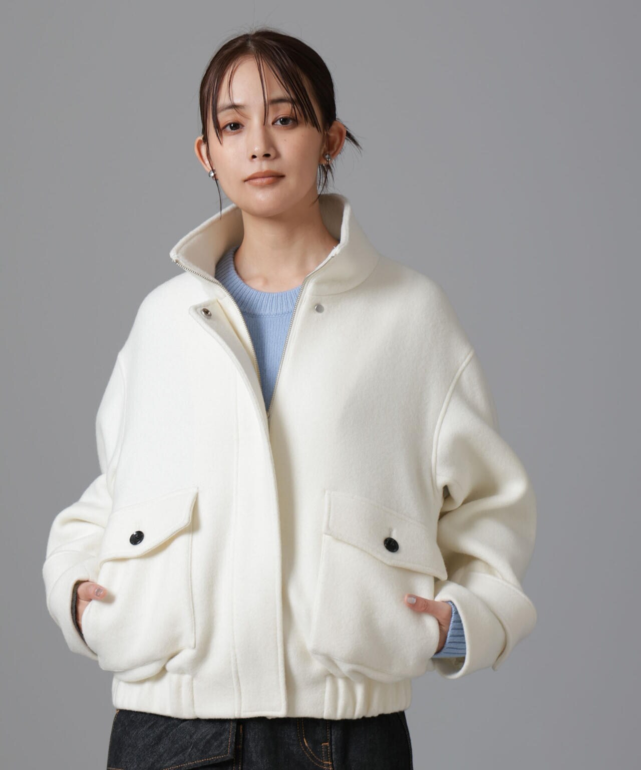 コムデギャルソンオムオム2000AW ジップニット スタンドカラー