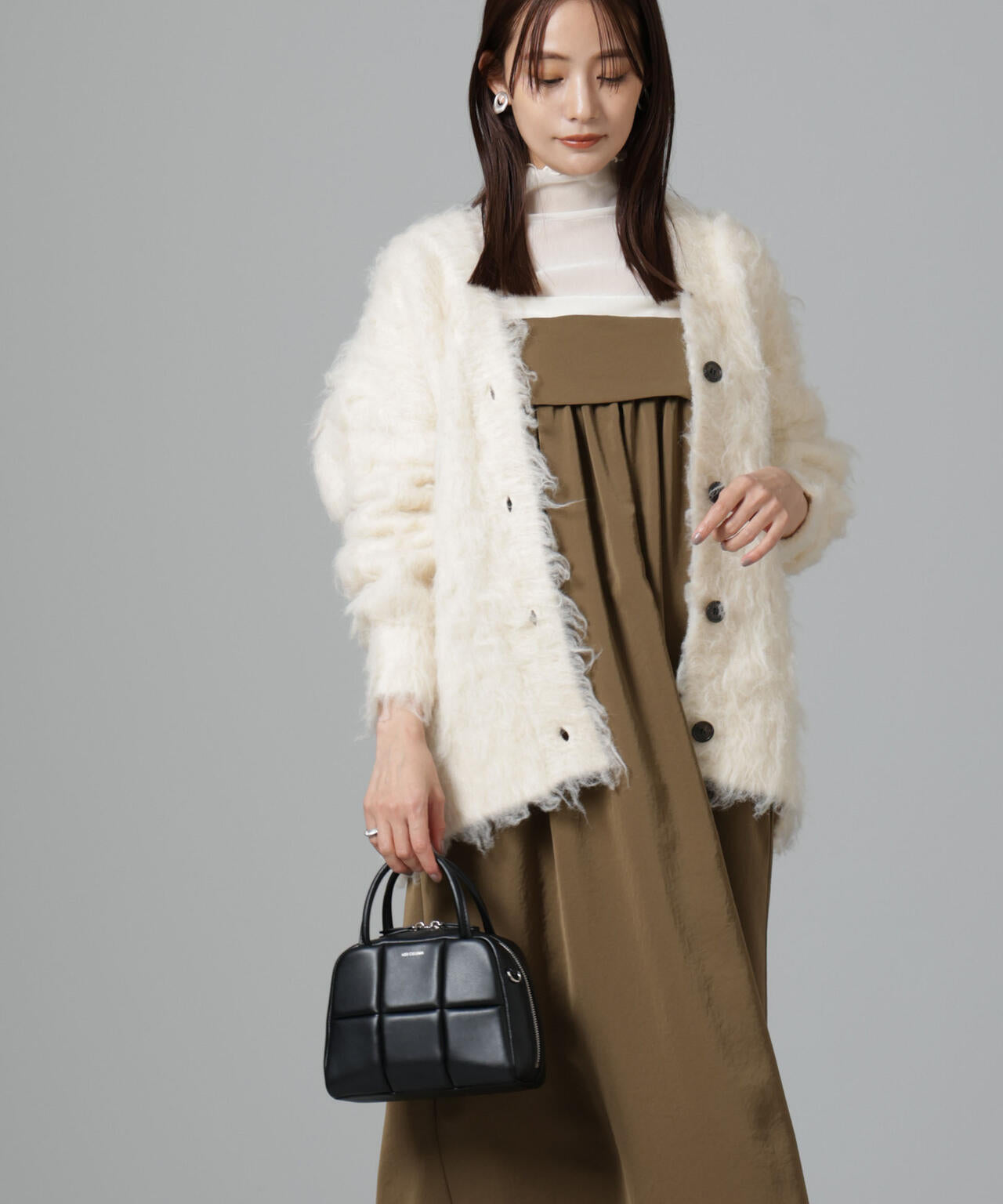 ギャザー キャミ ワンピース