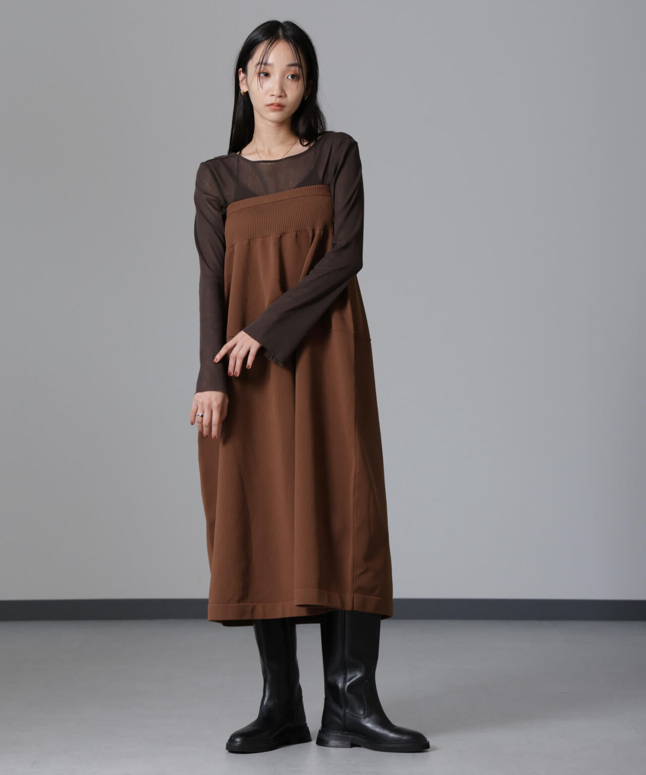 2WAY ベア ニット スカート ( セットアップ 可)