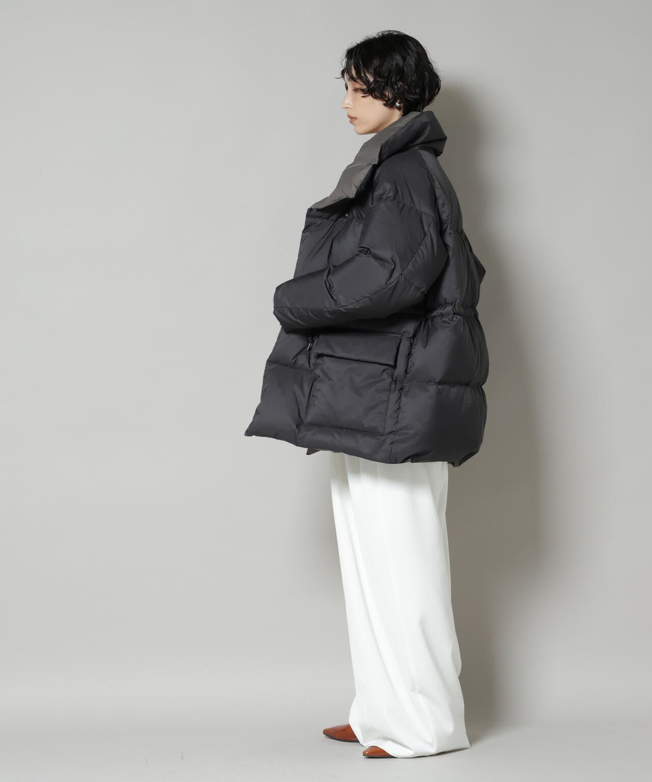 西川ダウン(R) 」バイカラー ボリューム ダウン