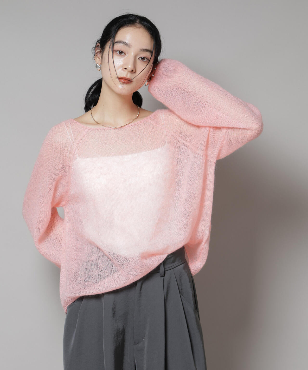 モヘヤ 混天竺 シアーニット