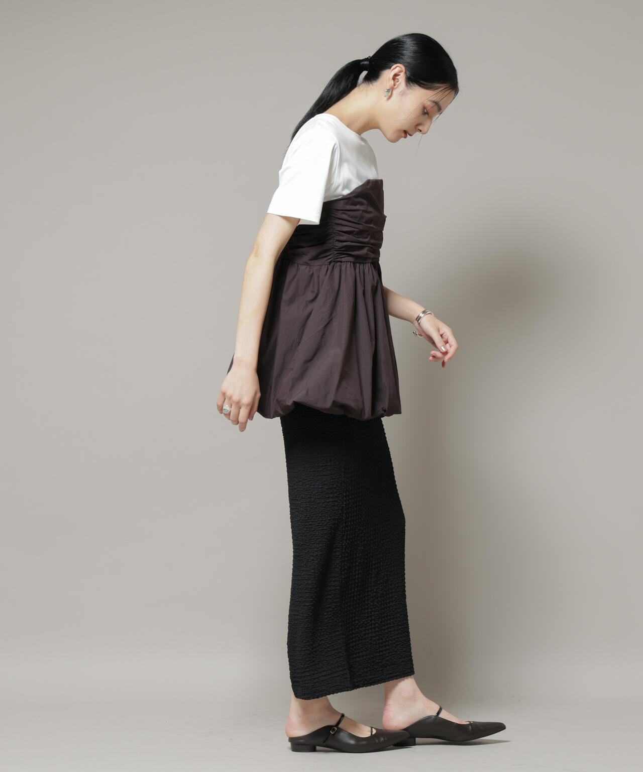 バルーン ビスチェ ドッキング トップス