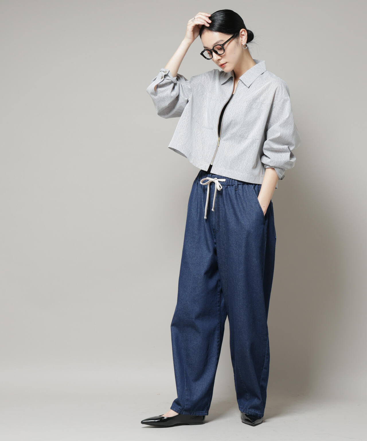 ドロスト デニム パンツ ( セットアップ 可 )