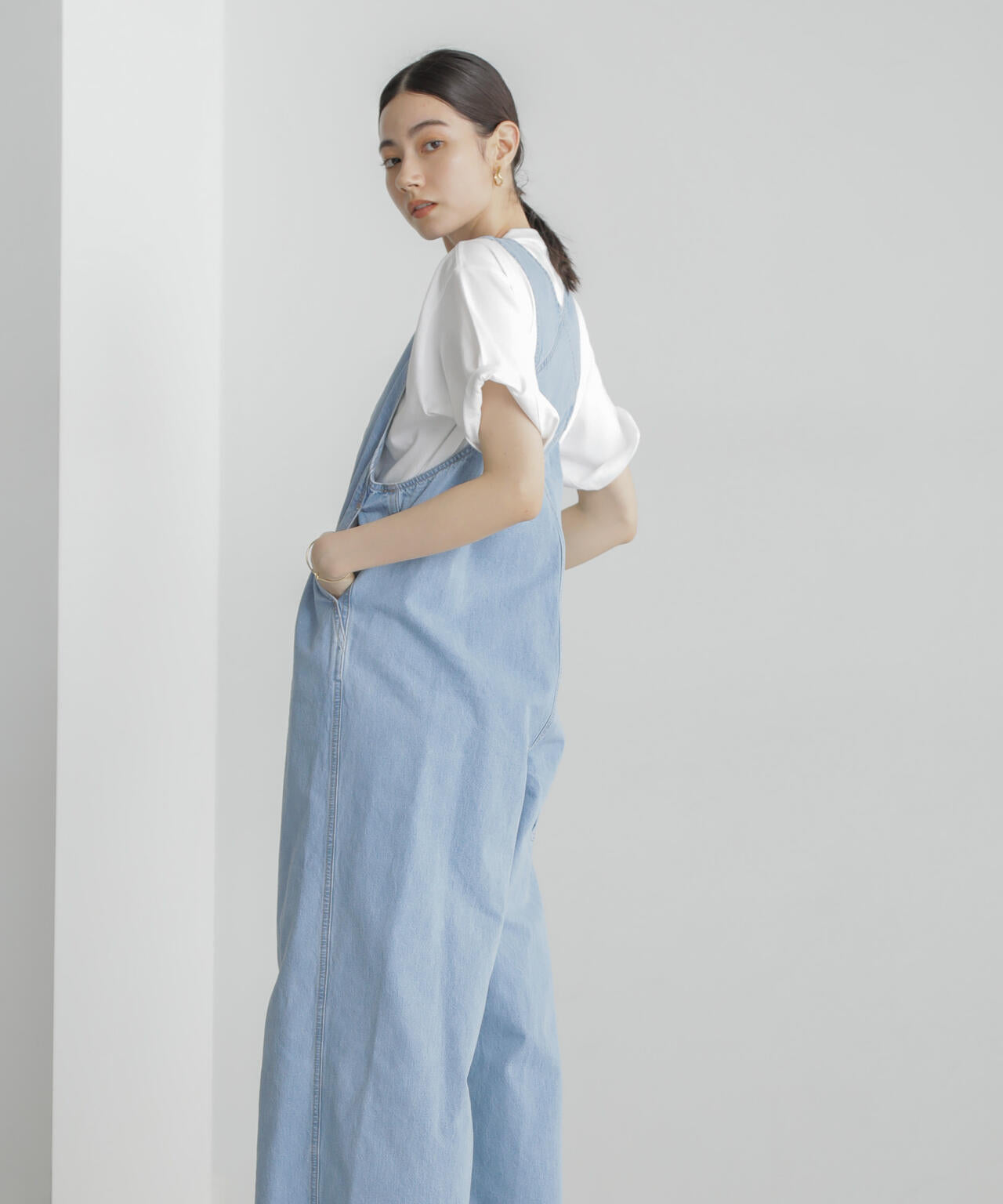 CURRENTAGE / DENIM サロペット