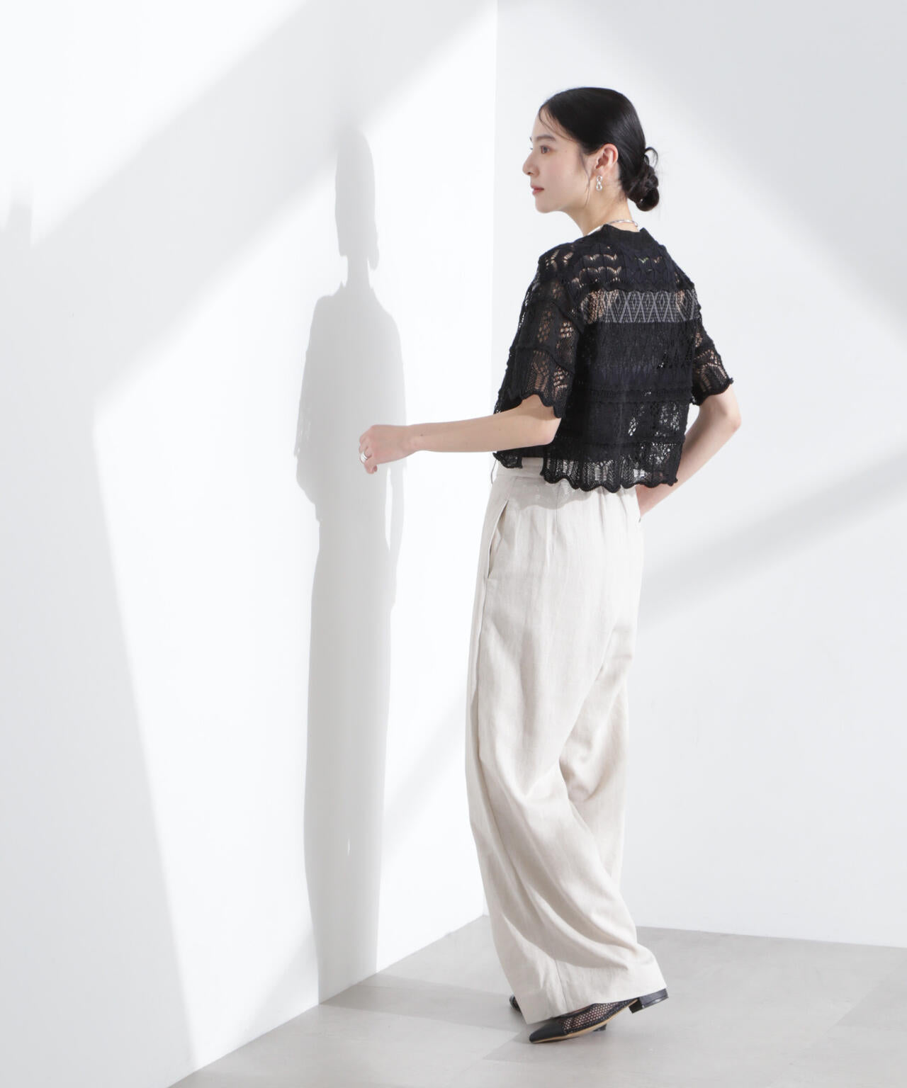 ODAKHA / crazy lace short knit