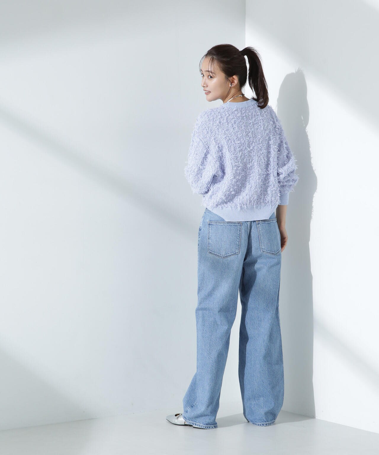 upper hights / THE GARNET ハイライズ ワイド テーパード デニム