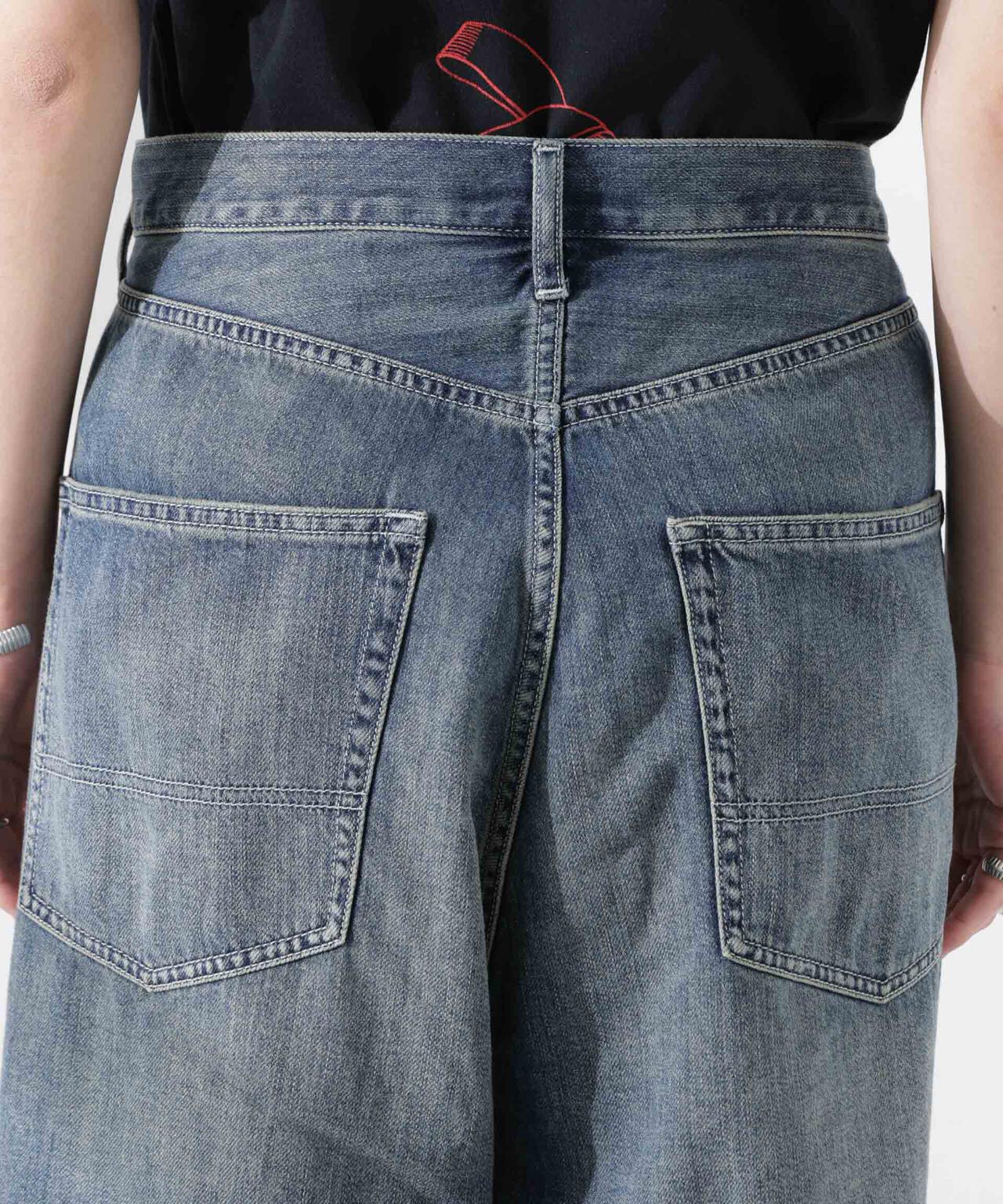 RhodolirioN / 5Pockets Huge Shorts - Denim